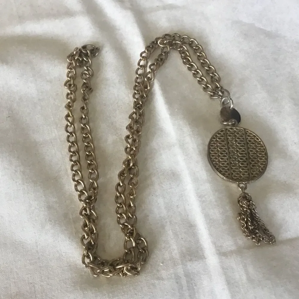 $10 ea or 3/$20. Goldtone Pendant Necklace